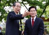 김문수·한덕수 27.1% 동률... 이재명과 양자대결, 金이 韓보다 2%p 우세