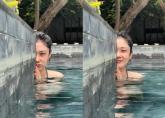 수영복 차림에 '올백머리+쌩얼' 공개한 장나라...'44세 실화냐'